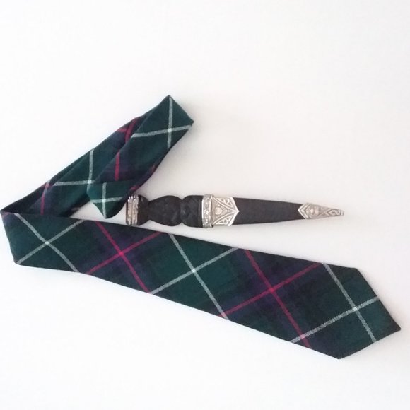 Mac Donald tartan 100% wool tie - Picture 3 of 7